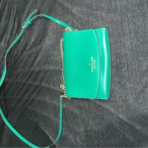 Kate Spade New York Green Leather Crossbody Bag